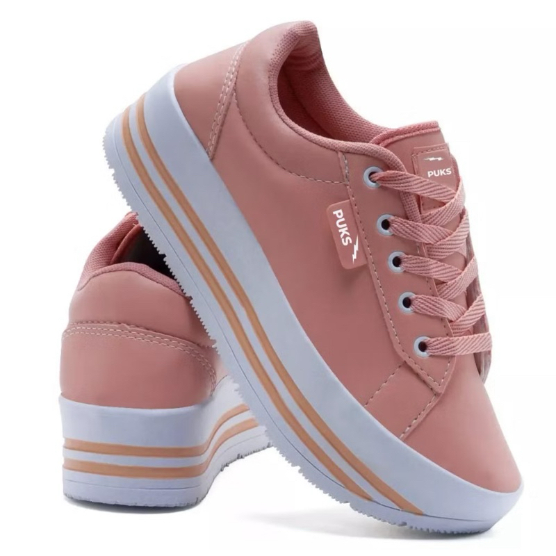 Tênis Feminino Casual Leve Macio Confortável Salto Plataforma