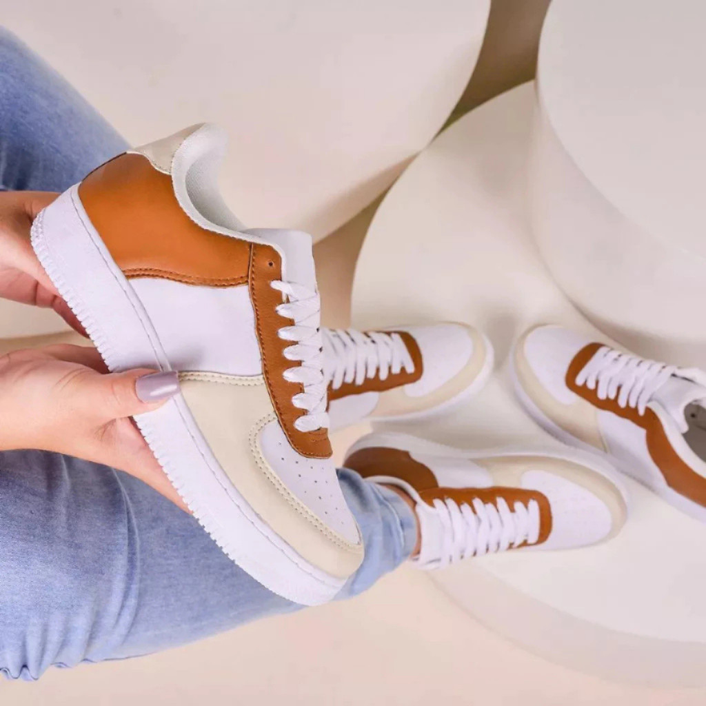 Tenis Masculino Feminino Unissex Moda Blogueira Couro Costurado 34 Ao 43