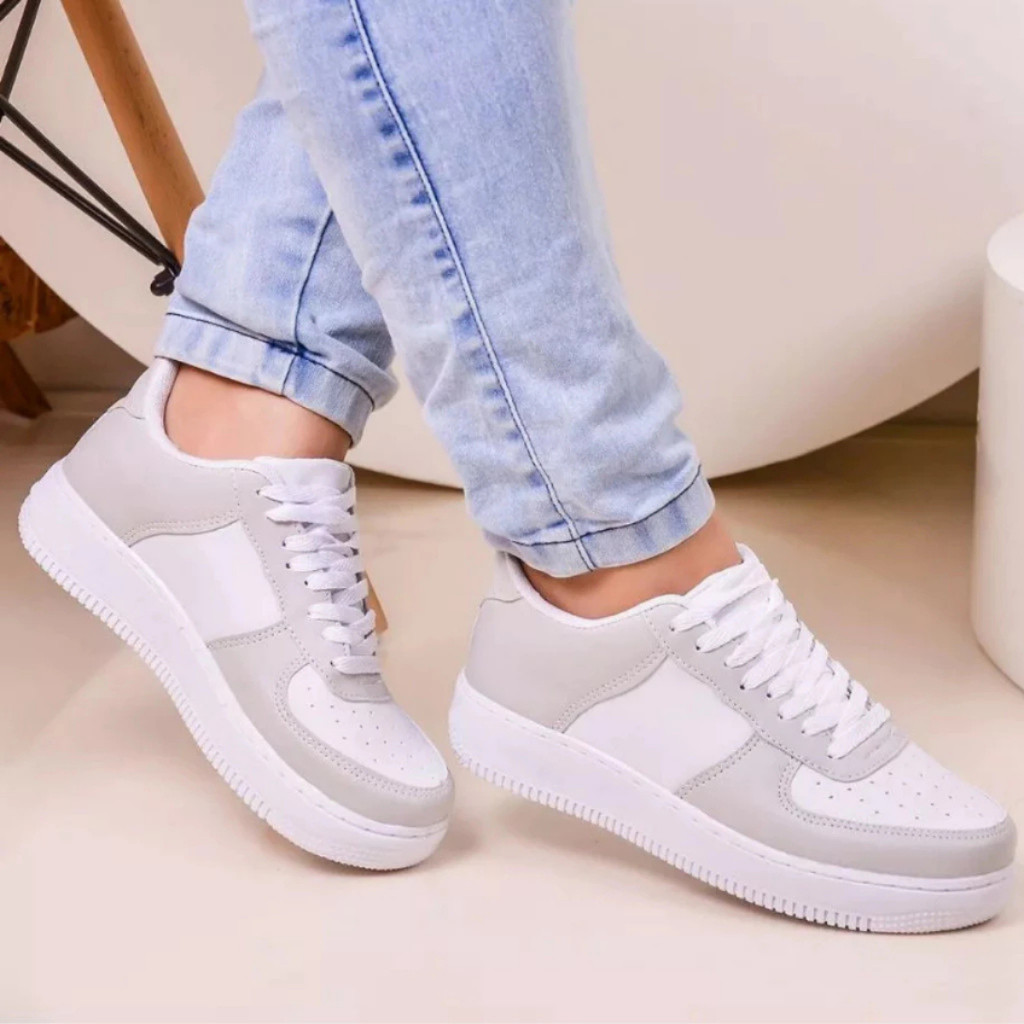 Tenis Masculino Feminino Unissex Moda Blogueira Couro Costurado 34 Ao 43